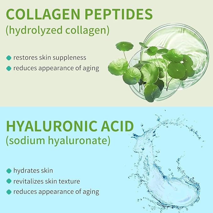 jesswar Sheet Masks Hyaluronic Acid Hydrating Mask 10 Sheets Centella Repairing Masks Deep Hydration and Moisturizing