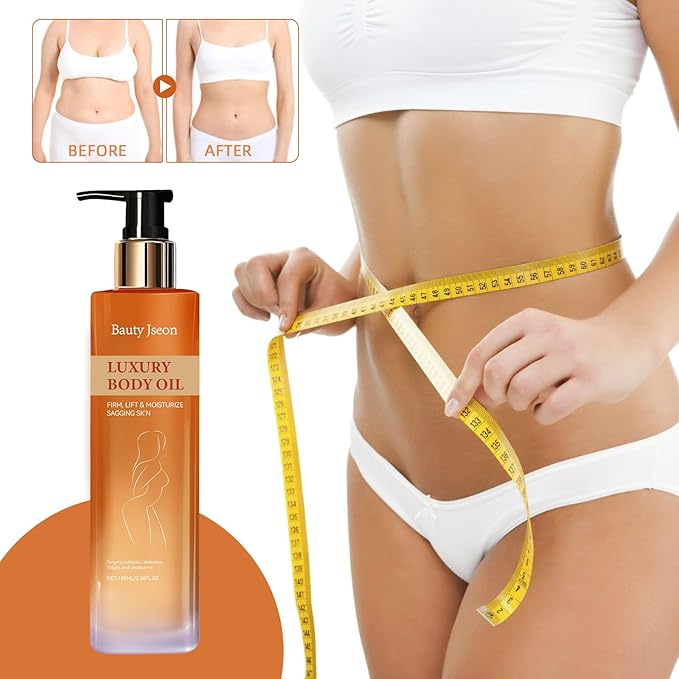 BAUTY JSEON Body Firming ,Hydrating and Firming Skin Oil for Arms, Body Oil – with Vitamin E, Rosehip, and Almond Oils,Suitable for Buttocks, Abdomen, Thighs.