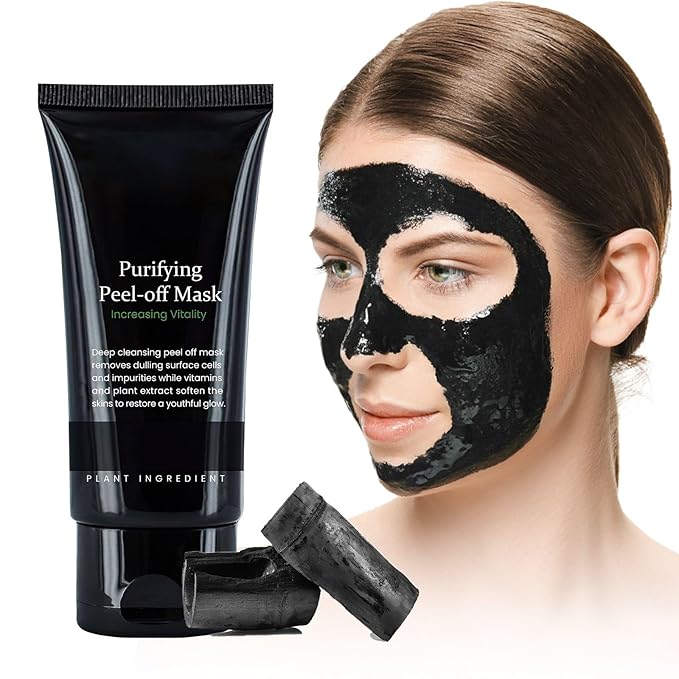 Black Head Remover for Face - Peel Off Charcoal Black Mask, Pore Remover for Nose Deep Cleansing, Pore Remover, Deep Cleansing Blackhead Pores Acne, for All Skin Types