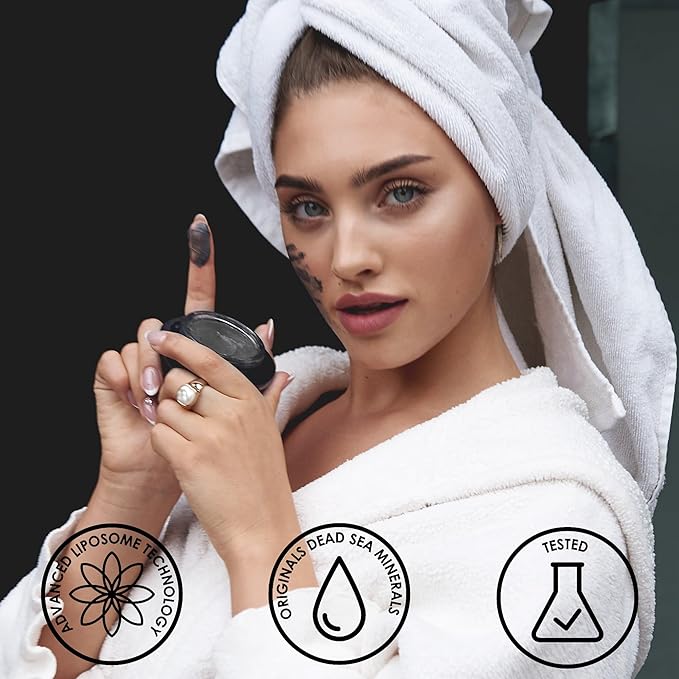 Premier Dead Sea Classic original Miracle Noir Mask, Age defying, detoxifying, hydrating, nourishing, exfoliating, anti oxidant All in one best mask 2.4 Fl oz.