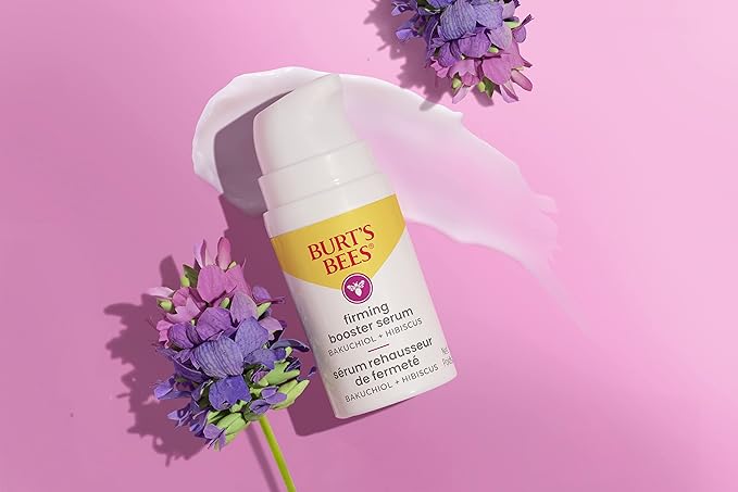 Burt's Bees Firming Collagen Face Serum, Mothers Day Gifts, Natural Origin Retinol Alternative Improves Skin Texture & Supports Anti-Aging, with Bakuchiol, Lightweight - Firming Booster (1 oz)