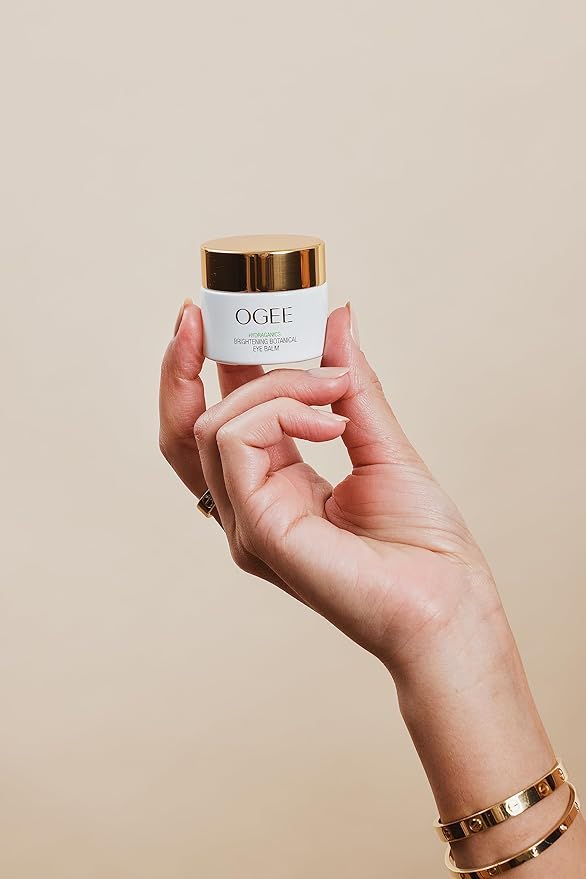 Ogee Botanical Eye Balm - Certified Organic Brightening Eye Cream for Dark Circles and Puffinesss - Made with Natural Retinol Alternative & Hyaluronic Acid