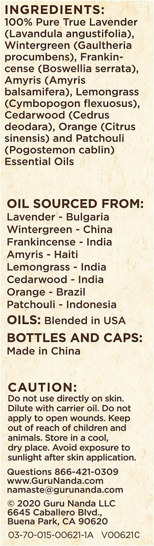 GuruNanda Calming Sleep Essential Oil (2x0.5 Fl Oz) - 100% Pure, Natural & Undiluted Aromatherapy Oil for Diffusers - Promotes Calmness & Relaxation