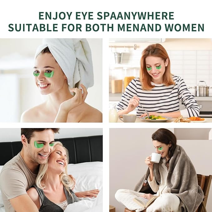 Under Eye Patch for Dark Circles and Puffy Eyes,Under Eye Masks Reduce Smooth Wrinkles and Under-eye Egg,Moisturizing Under Eye Pads For Women,Seaweed Eye Mask Patch-60 Pcs