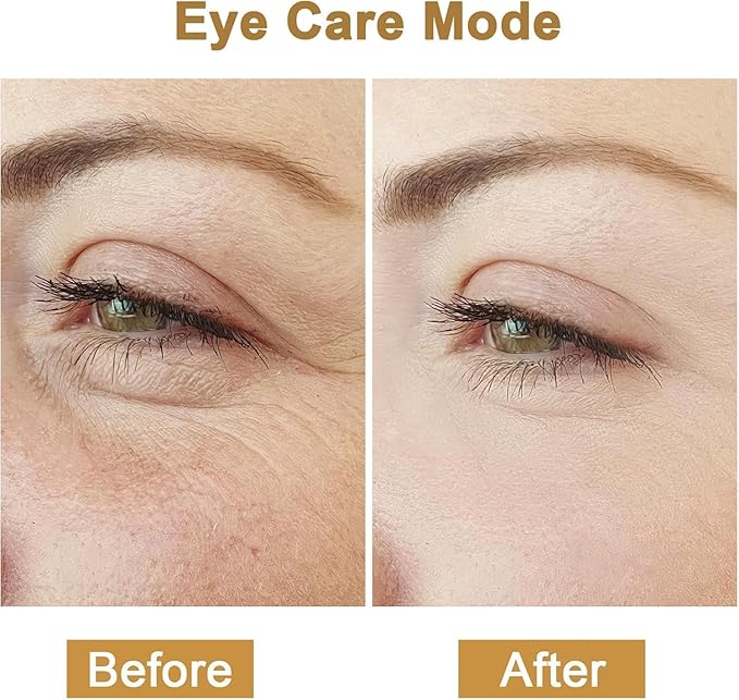 Facial Device, 7-in-1 Compact Face Massager, Portable Facial Kit with Red Light for Skin Care, Waterproof Facial Roller Massager with Cleaning Function