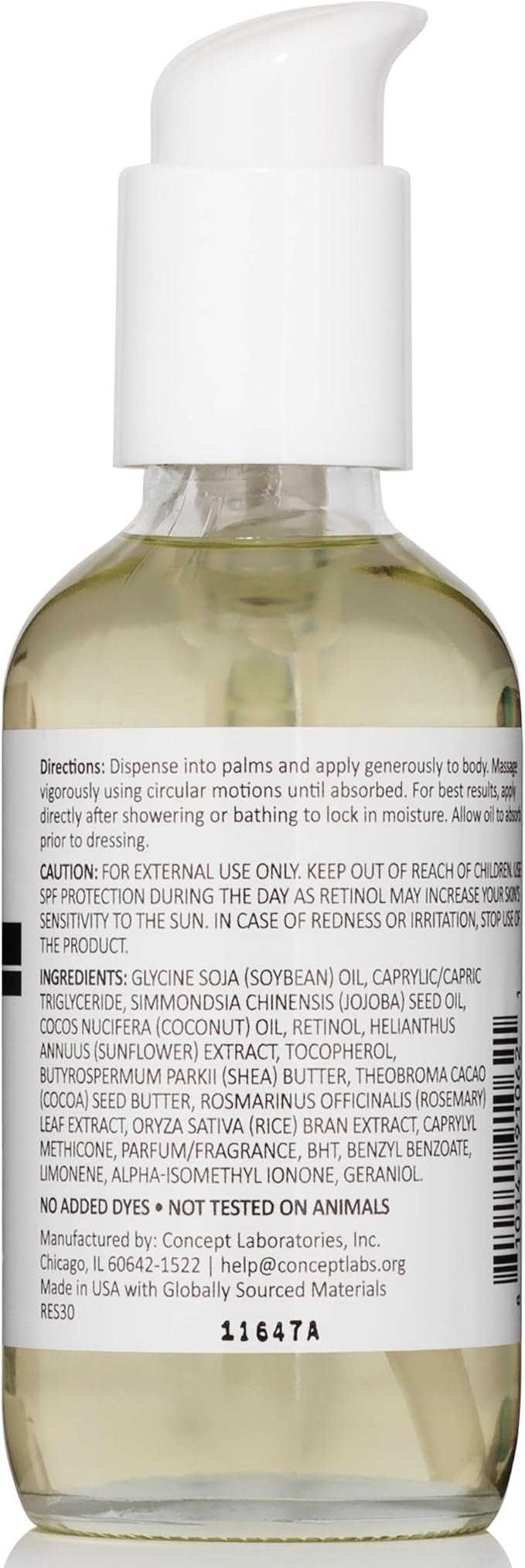 Reshape+ Retinol Firming Body Oil Skin Care Moisturizer W/Vitamin E - Nourishing, Lifting, & Hydrating Body Oil To Improve Look Of Wrinkles, Crepey Skin, Dry Skin, & Stretch Marks, 3.8 Fl Oz