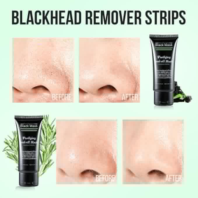 Black Head Remover for Face - Peel Off Charcoal Black Mask, Pore Remover for Nose Deep Cleansing, Pore Remover, Deep Cleansing Blackhead Pores Acne, for All Skin Types