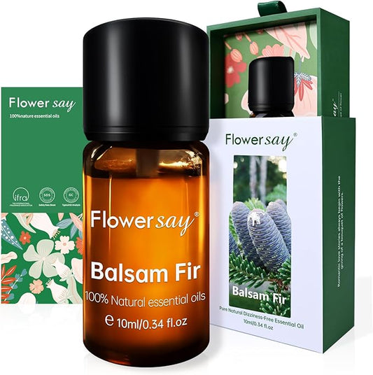 Balsam Fir Essential Oil 0.34Oz - 100% Pure Natural MAX Undiluted Premium Therapeutic Grade Essential Oils for Diffuser/Skin Care/Massage/Hair/Toenails