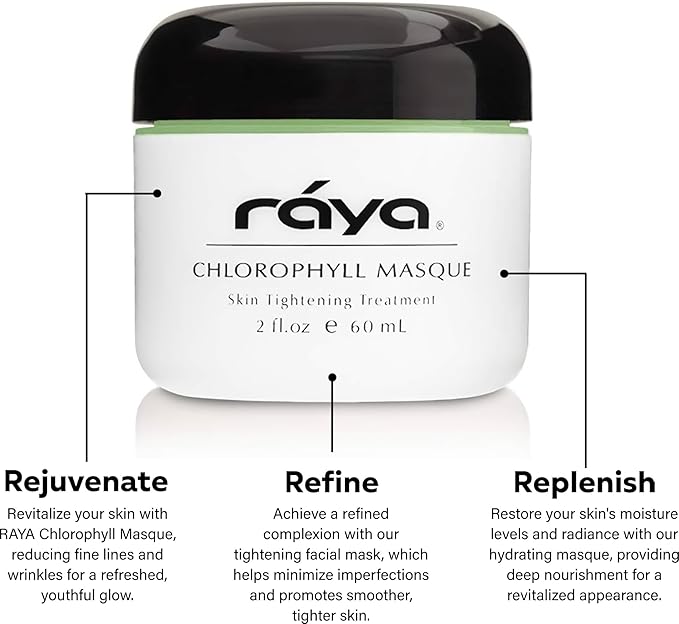 Raya Chlorophyll Masque (607) | Tightening Facial Treatment Mask for All Skin | Reduces Fine Lines and Wrinkles | Skin Tightening Mask for Face Skin Care | Face Masks Skincare