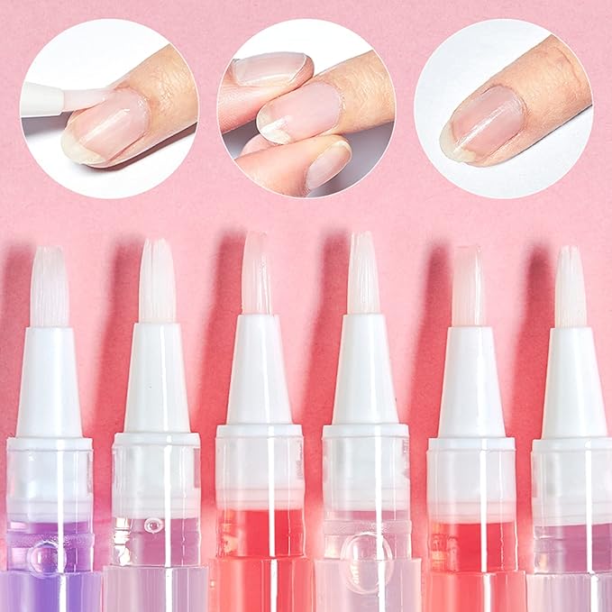 Nail Cuticle Oil Pen 28Pcs Nail Care Oil Pen Nail Nourishment Polish With Vitamins Moisturized Gel Repair For Gel Nails Care