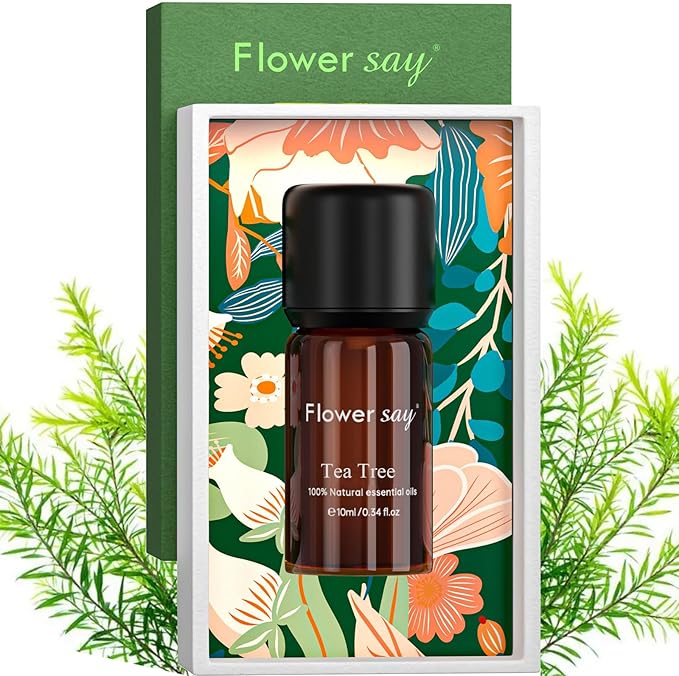 Organic Tea Tree Essential Oil 0.34Oz - USDA Certified Organic,100% Pure Natural MAX Undiluted Premium Therapeutic Grade Essential Oils for Diffuser/Skin Care/Massage/Hair/DIY