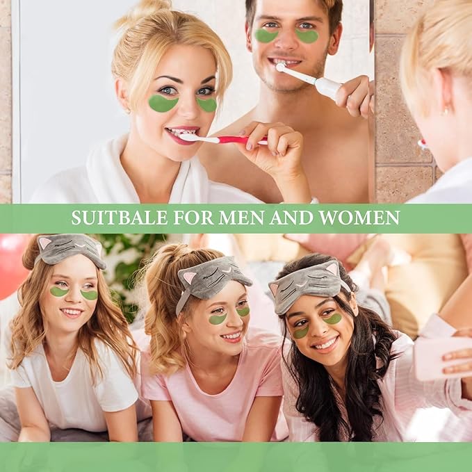 Under Eye Patches, 30 Pairs Aloe Vera Eye Mask for Dark Circles, Puffy Eyes, Wrinkles,Skincare for Women & Men