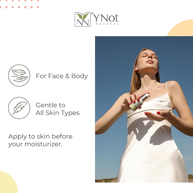 Australian Emu Oil with Vitamin E & C - 50mL Skin Brightener Serum for Face & Body to Reduce Visible Signs of Aging, Spots & Sun Damage - Antioxidant w/Omega 3 6 9 & Essential Oils by Y-Not Natural