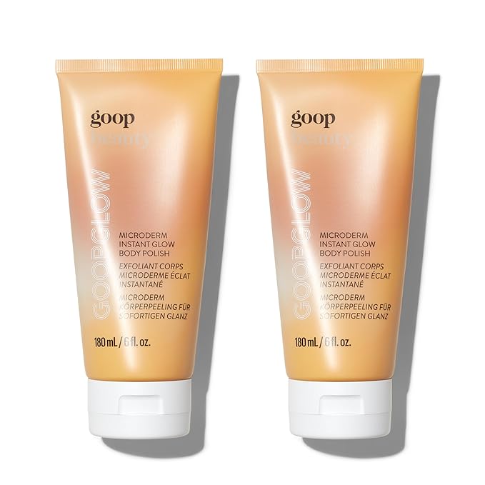 goop Beauty Microderm Body Polish 2-Pack | Exfoliating Scrub & Foaming Cleanser