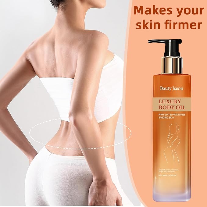 BAUTY JSEON Body Firming ,Hydrating and Firming Skin Oil for Arms, Body Oil – with Vitamin E, Rosehip, and Almond Oils,Suitable for Buttocks, Abdomen, Thighs.