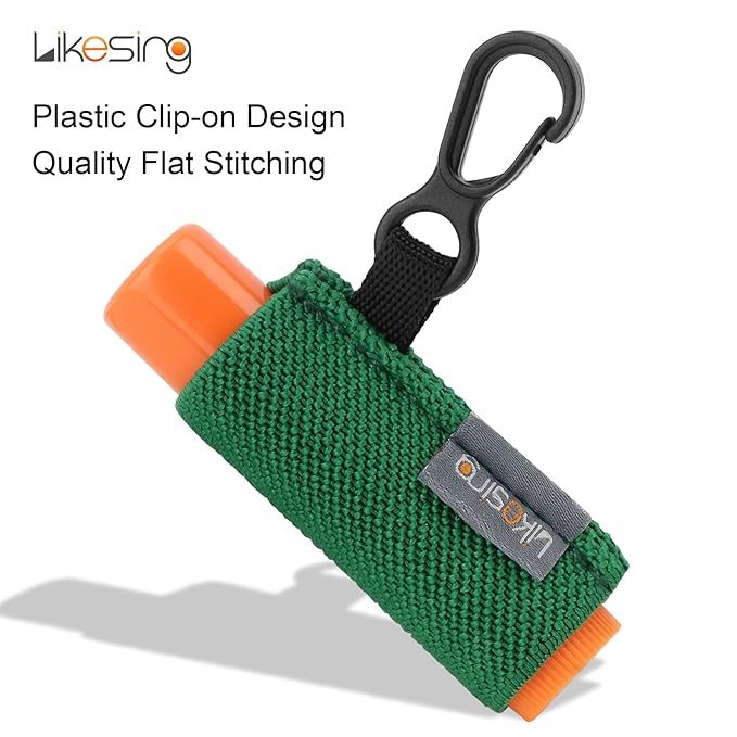 Lip Balm Holder Keychain, 4 Pack Chapstick Keychain with Clip On for Backpacks, Sports bottles, Tight-Knit Elastic Lipstick Sleeve Holder Keychain Gifts for Friends Women Girls Boys Man