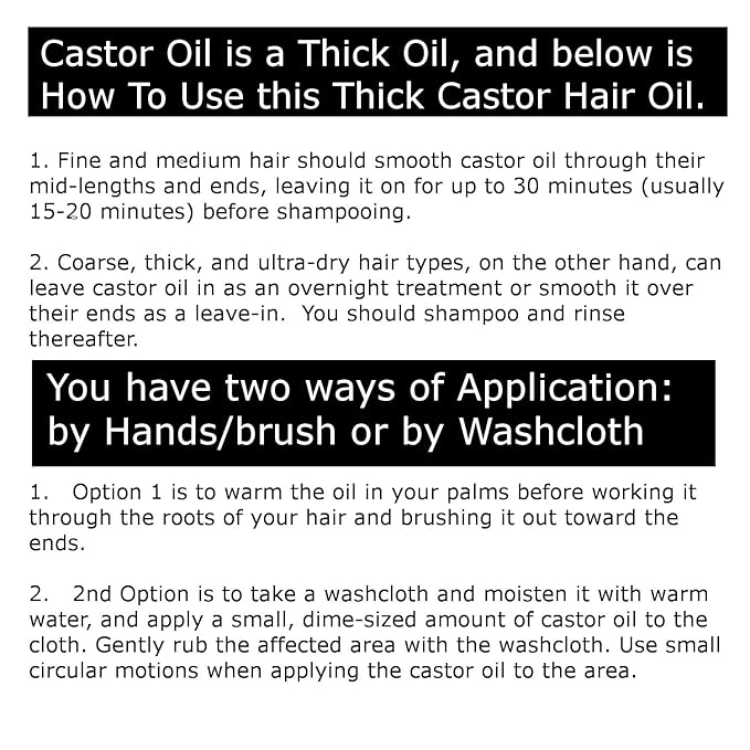 Castor Oil 16 Fl Oz (Glass Bottle) - Original Unrefined - A Huge Glass Bottle with a Pump - 100% Pure and Natural, Cold Pressed, and Hexane-Free - Hair and Body