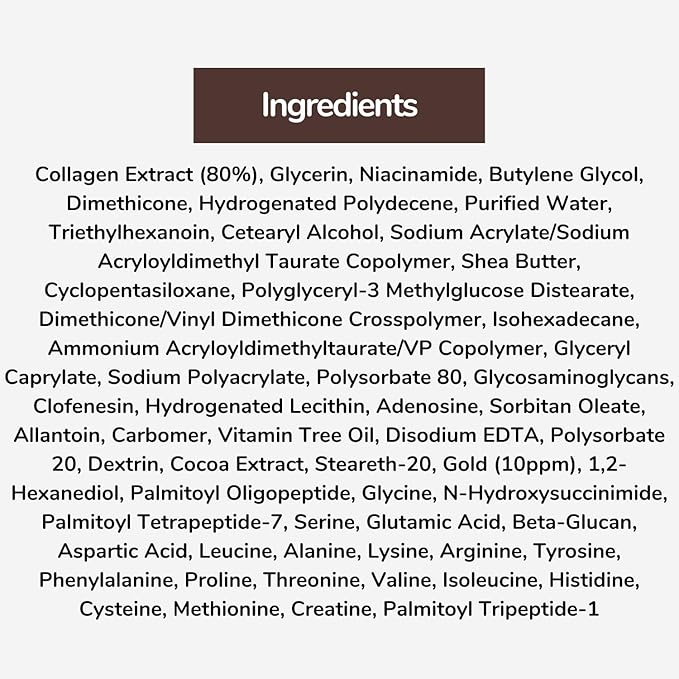 80% Collagen With Gold Peptides Eye Cream - Snail Secretion Filtrate + Matrixyl 3000 + Haloxyl For Wrinkles, Dark Circles, Moisturizer - Korean Skin Care, 0.7 fl.oz