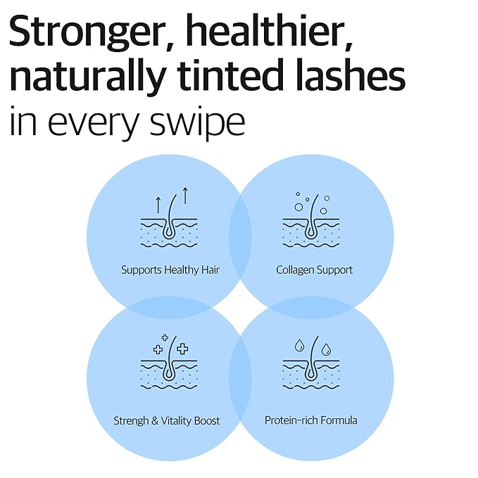 Derma Factory Peptide Eyelash Ampoule β Black Tinting Lash Growth Serum for Thin, Weak & Damaged Lashes β Volumizing Peptide Lash Enhancer, Oil-Free, Irritation-Free Formula, Black3, 0.16 fl oz