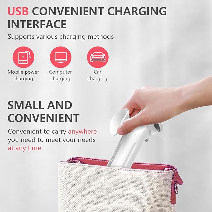 Eye Steamer for Dry Eye, Nano Eye Mist Steam Sprayer, Portable Eye Steam Sprayer, Heated Mist steam Therapy for Dry Eyes Relief, Moisturizing Eye Treatment, Mini Soothing Steamer for Eye Care(1 PCS)