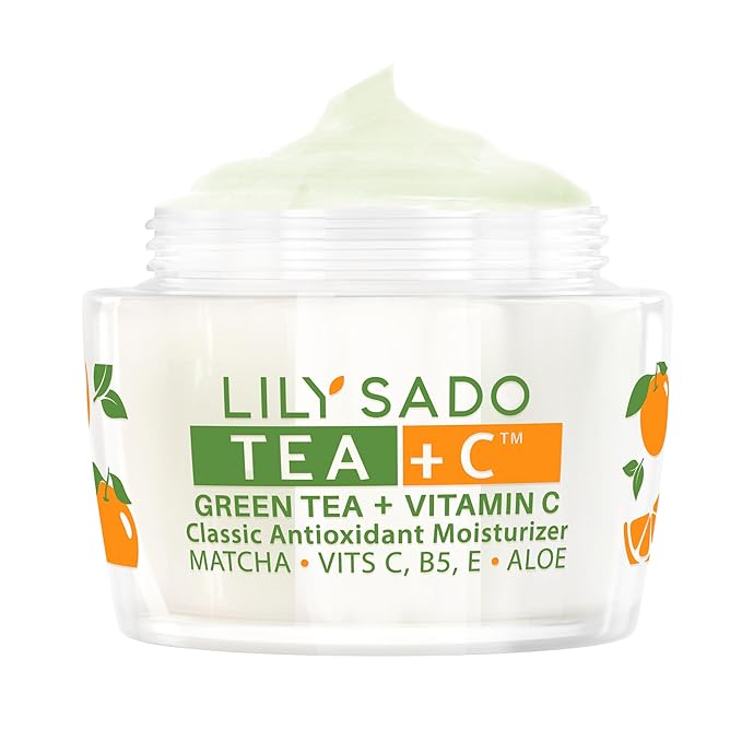 LILY SADO TEA+C™ Green Tea & Vitamin C Moisturizer - Antioxidant, Anti-Aging Anti-Wrinkle Daily Moisturizing Lotion - Hydrates, Softens, Firms & Tones for Luscious, Radiant Skin. For Women & Men