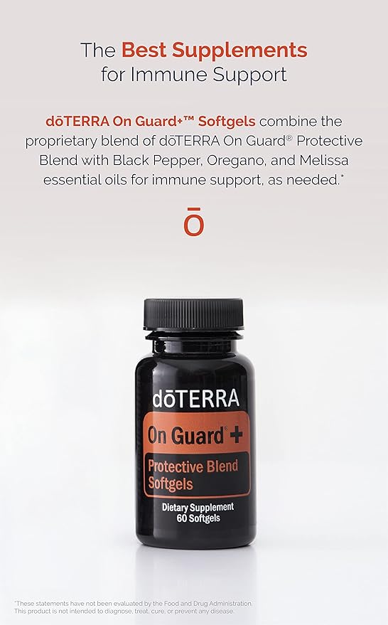 DoTerra On Guard Essential Oil Protective Blend Softgels 60 ct (2 Pack)