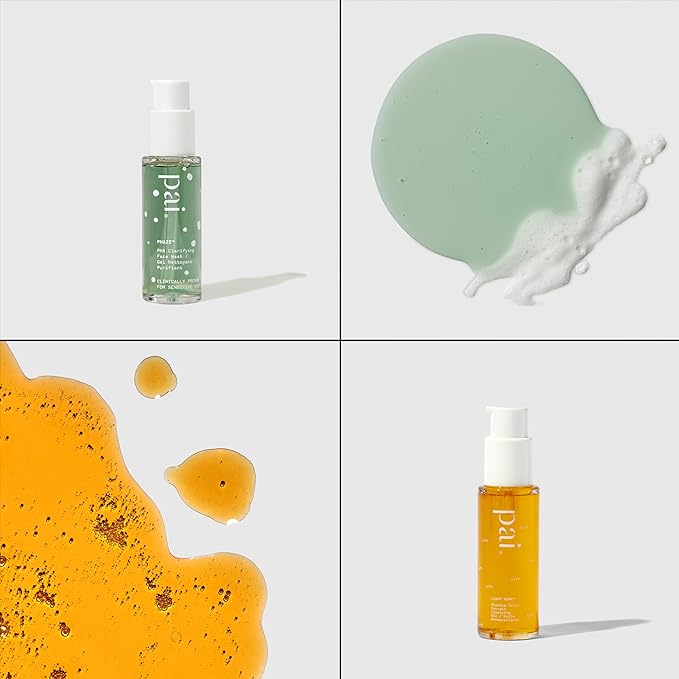 Pai Skincare London | DOUBLE CLEANSE - FROM LONDON WITH LOVE Beauty Gift Set. Organic Face Wash, Makeup Remover & Headband, Suitable for Sensitive Skin & All Skin Types. Made In London.