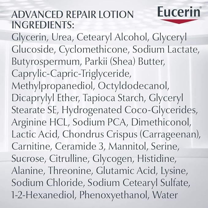 Eucerin Advanced Repair Lotion - Fragrance Free, Full Body Lotion for Very Dry Skin - 16.9 fl. oz. Pump Bottle