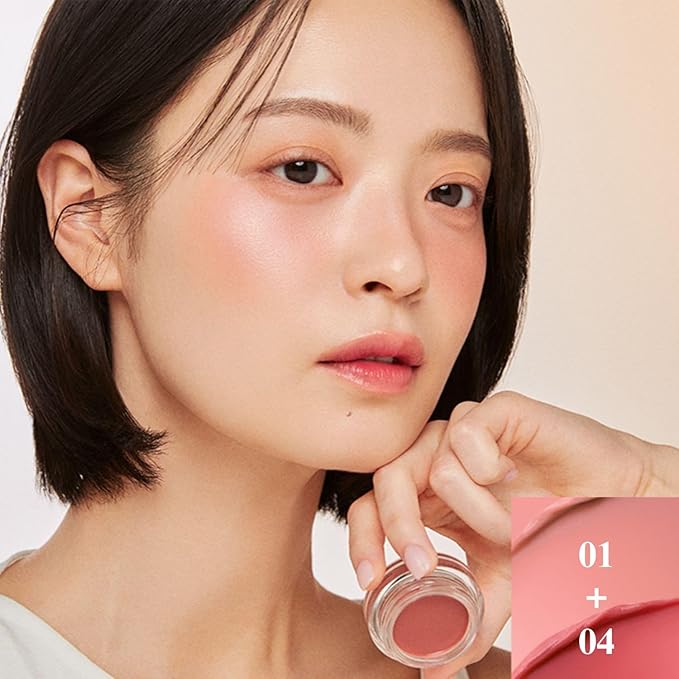 EGLIPS Lip & Cheek Glow Balm - Multi-Use Tinted Melting Balm Blush for Lips & Cheeks Builable and Blendable Texture (04 KINDER, 0.18 oz)