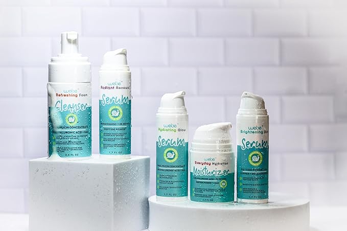 WEBE Hydration Snail Mucin Moisturizer – Anti-Aging Cream with Hyaluronic Acid, Retinol & Peptides for Deep Hydration, Wrinkle Reduction & Skin Renewal