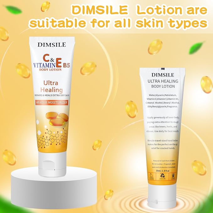 50 Pack Travel Size Body Lotion 1 Oz Dry Skin Moisturizer with Flip Cap for Extra Dry Skin, for Inns and Hotels, Airlines, Offices, Gyms and More(Natural Style)