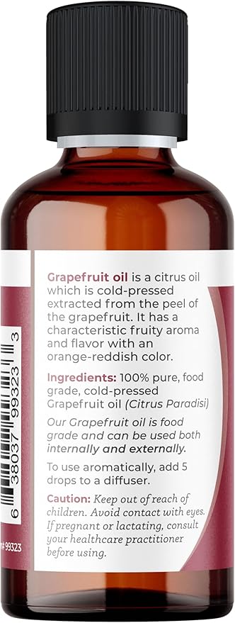 Viva Doria Grapefruit Essential Oil, 100% Pure, Natural Grapefruit Essential Oil, Undiluted, for Aromatherapy | Food Grade, 30 mL (1 Fluid Ounce)