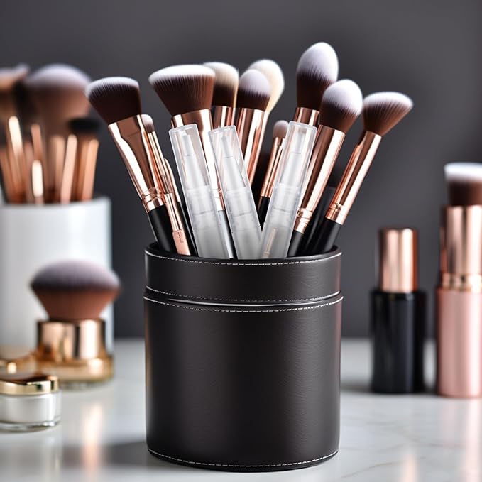 3 Ml Nail Oil Pen Cuticle Oil Pen Empty Transparent Twist Pens with Brush Tip Clear Dispenser Lip Gloss Tubes Brush Cosmetic Container Applicators for Nail Oil Eyelash Growth Liquid (5 Pack)