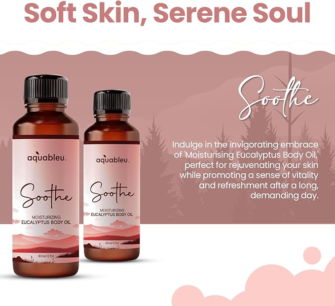 Eucalyptus Massage Oil – Soothing Aromatherapy Blend for Comfort – 80ml Bottle – Perfect for a Relaxing Experience – Great Gift for Women