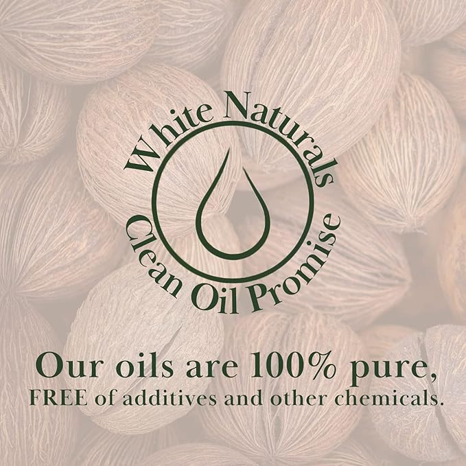 Organic Nutmeg Essential Oil - 100% Pure & Natural -Premium Therapeutic Grade with Premium Glass Dropper - Undiluted Natural/Homeopathic Aromatherapy Scented, Great for DIY Candle Making, Massage