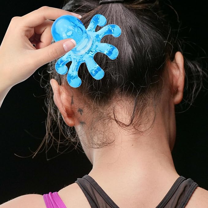 2 Pcs Portable Massager Manual Scalp Massagers Handheld Massager Octopus Handheld Massage Body Tool Octopus Head Massage Massagers for Neck Head Massager Hair Ball Head Elder