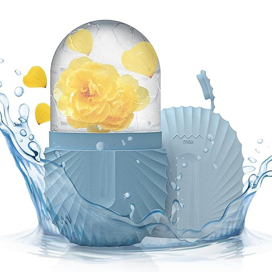 Ice Face Roller, Ice Cube Roller for Face,Facial Beauty Ice Roller Skin Care Tools,De-Puff Eye Bags, Reduce Migraine Pain(Blue)