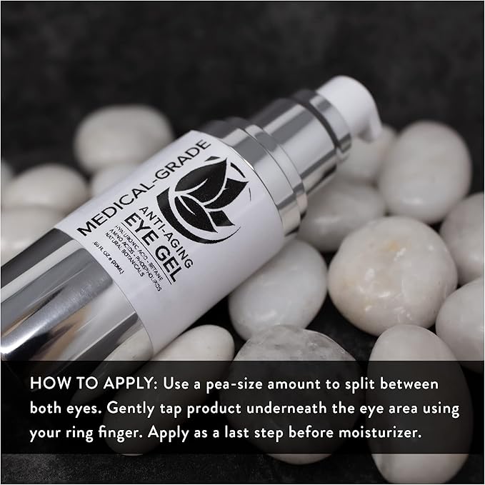 Microderm GLO - Active Anti-Aging Eye Gel, Reduces Dark Circles, Puffy Eyes, Crow's Feet and Fine Lines & Wrinkles, Packed with Hyaluronic Acid & Age Defying Botanicals, 0.5 Oz