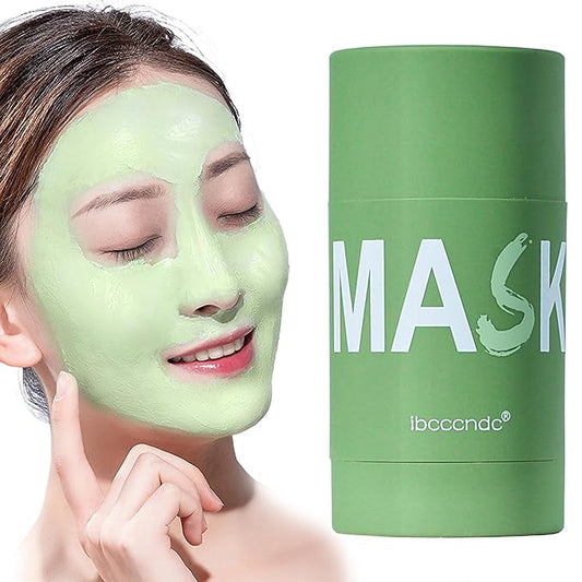 Wuxpp Green Tea Deep Cleanse Mask Stick Blackhead Remover with Green Tea Extract, Juxek Green Tea Purifying Clay Stick Mask Oil Control Cleansing Mask, Green Tea Face Mask Skincare Korean (1 Pc)