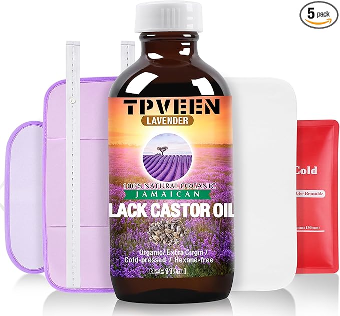 Cold Pressed Organic Castor Oil in Bottle,Hexane Free Castor Oil, Gift for Body.
