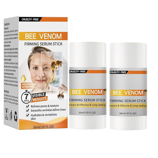 2PCS Bo-tox Bee Venom Firming Serum Stick,Retinol Firming Serum Stick, Hydrates Nourishes Skin Bee Venom Cream For Face and Body