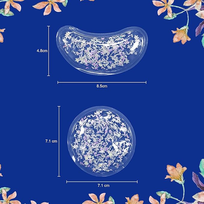 Gel Ice Pack Reusable Cooling Pads and Under Eye Patches, Hot & Cold Eye Treatment Pack for Redness and Pain Relief