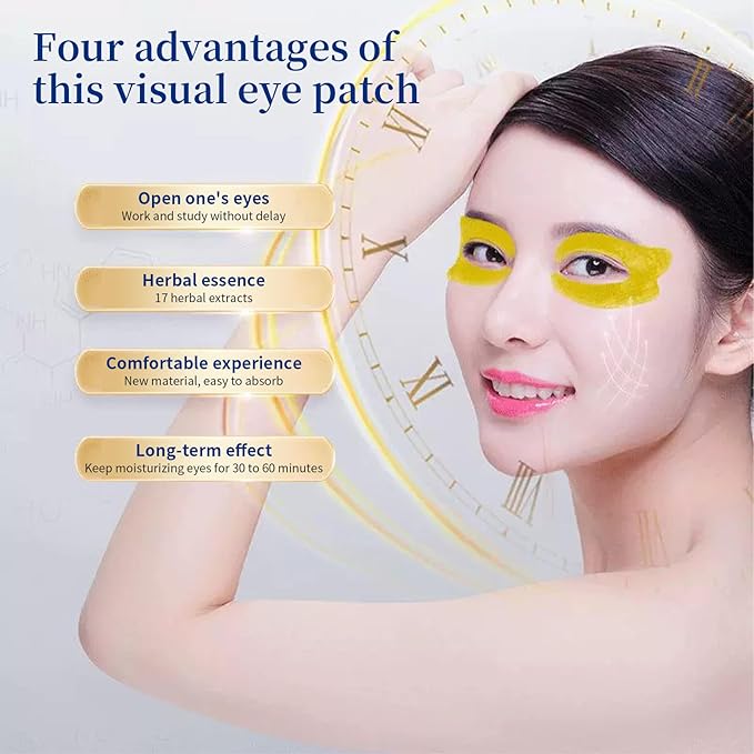 Herbal Eye Patches for Puffy Eyes, Dark Circles,14 Pairs 眼贴