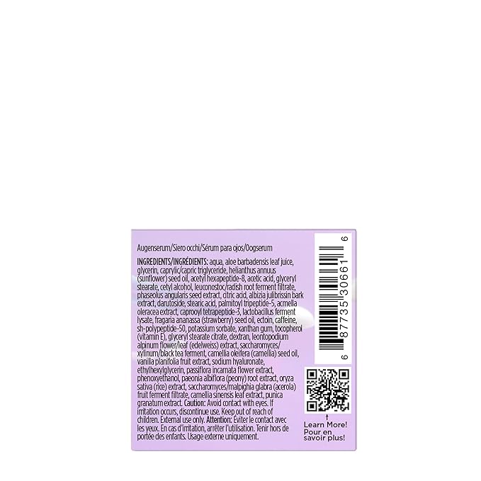 Pacifica Future Youth Time Shift Eye Serum – Peptide Eye Serum for Fine Lines & Dark Circles, Lifting & Firming Under Eye Treatment w/Flora + Peptide-11, Unscented Hydrating Gel for All Skin Types