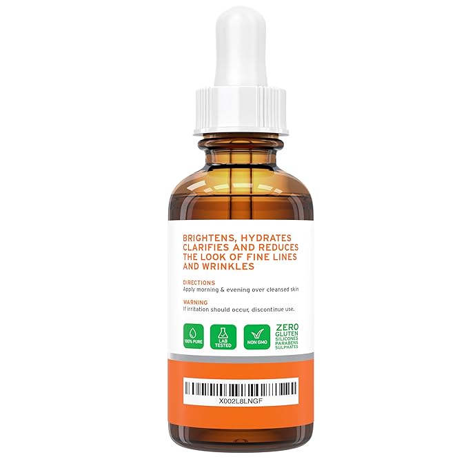 RENEW ACTIVES Vitamin C Serum - Brightening & Anti-Aging Formula - Reduces Dark Spots, Fine Lines & Wrinkles - Promotes Even Skin Tone - Hydrating & Antioxidant Protection - Made in Canada - 2 fl oz