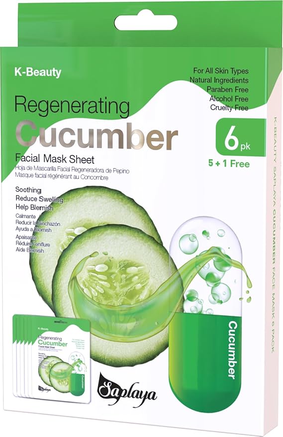 K-Beauty Facial Skincare Natural Beauty Multi-Pack Face Sheet Masks Balanced Skin Care Made In South Korea