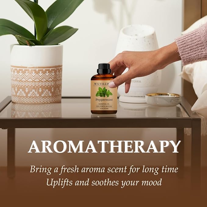 Peppermint Essential Oils 240ML, Pure Peppermint Essential Oil for Aromatherapy Diffuser - 8 Fl Oz