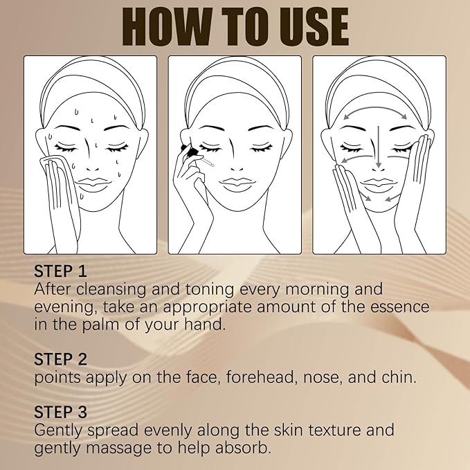 Lactobionic Acid Pore Refining Serum,Minimize Pores Serum Gentle Formula Clean Pore Shrink Pore Firming Skin Reduce Fine Lines Facial Liquid for All Skin