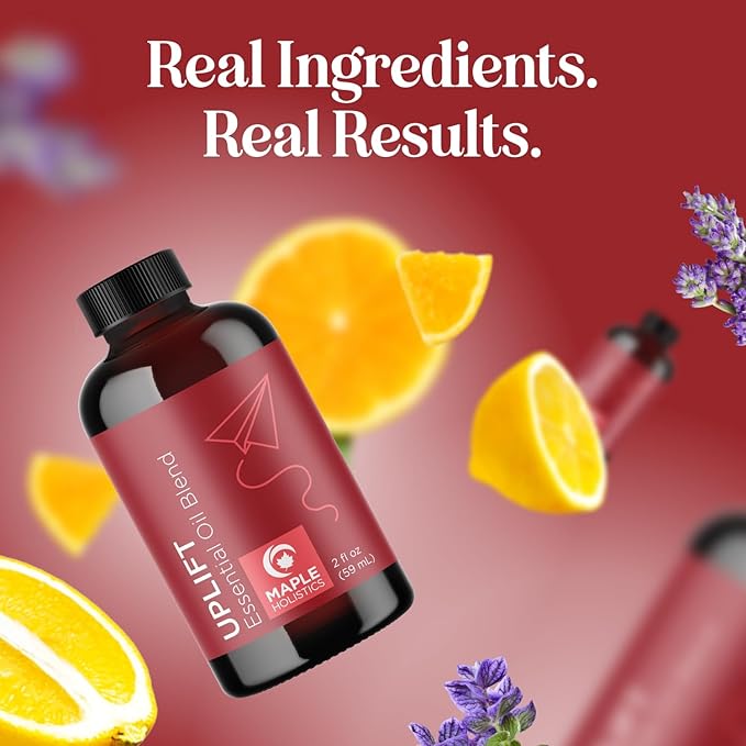 Uplift Aromatherapy Essential Oil Blend - Happy Essential Oil Blend of Calming Essential Oils for Diffusers for Home and Travel with Citrus Essential Oils and Pure Aromatherapy Oils for Diffusers 2oz