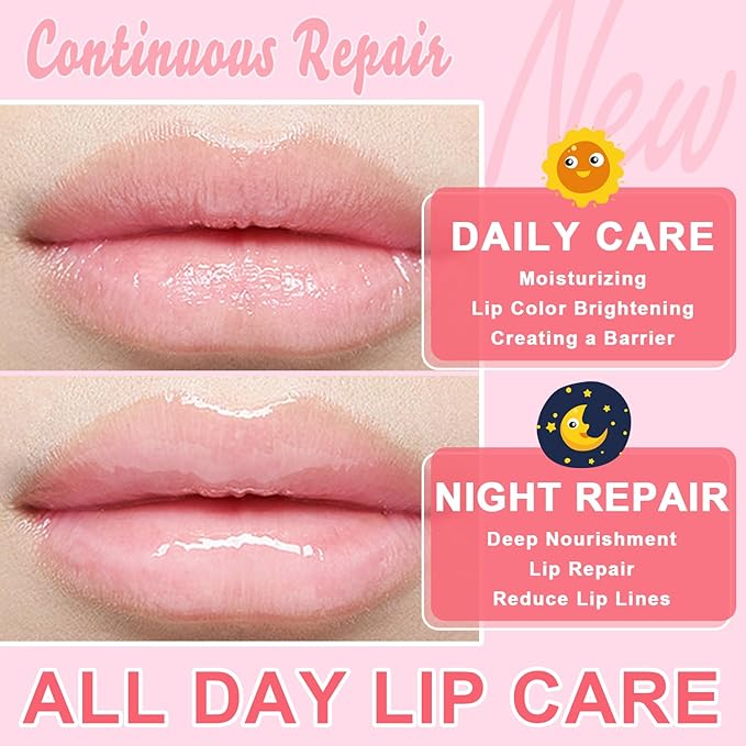4 PCS Bee Lip Balm Honey Pot, Lip Scrub & Lip Mask Set Honey Watermelon Apple Strawberry Honey Lip Balm Sleeping Lip Mask Overnight with Sticks, Lip Exfoliating Prevention Dry and Crack